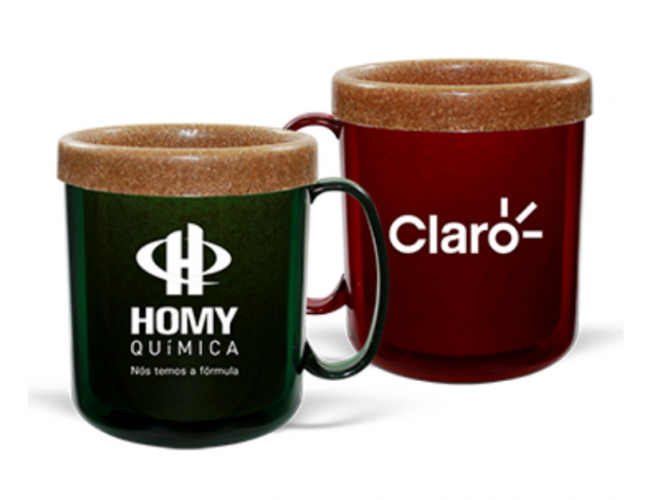 CANECA TÉRMICA COLOR MADEIRA 300ML