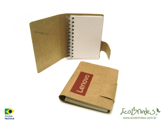 MINI CADERNO POCKET KRAFT